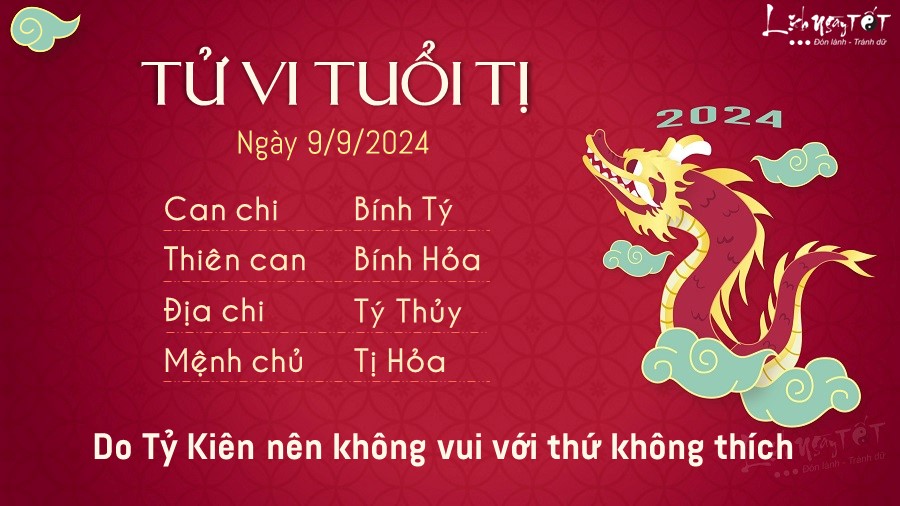 Tu vi hang ngay 9/9/2024 cua 12 con giap - tuoi Ti