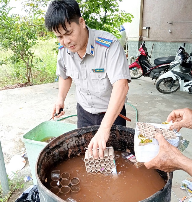 Lực lượng chức năng tiến hành tiêu hủy hơn 178kg pháo.