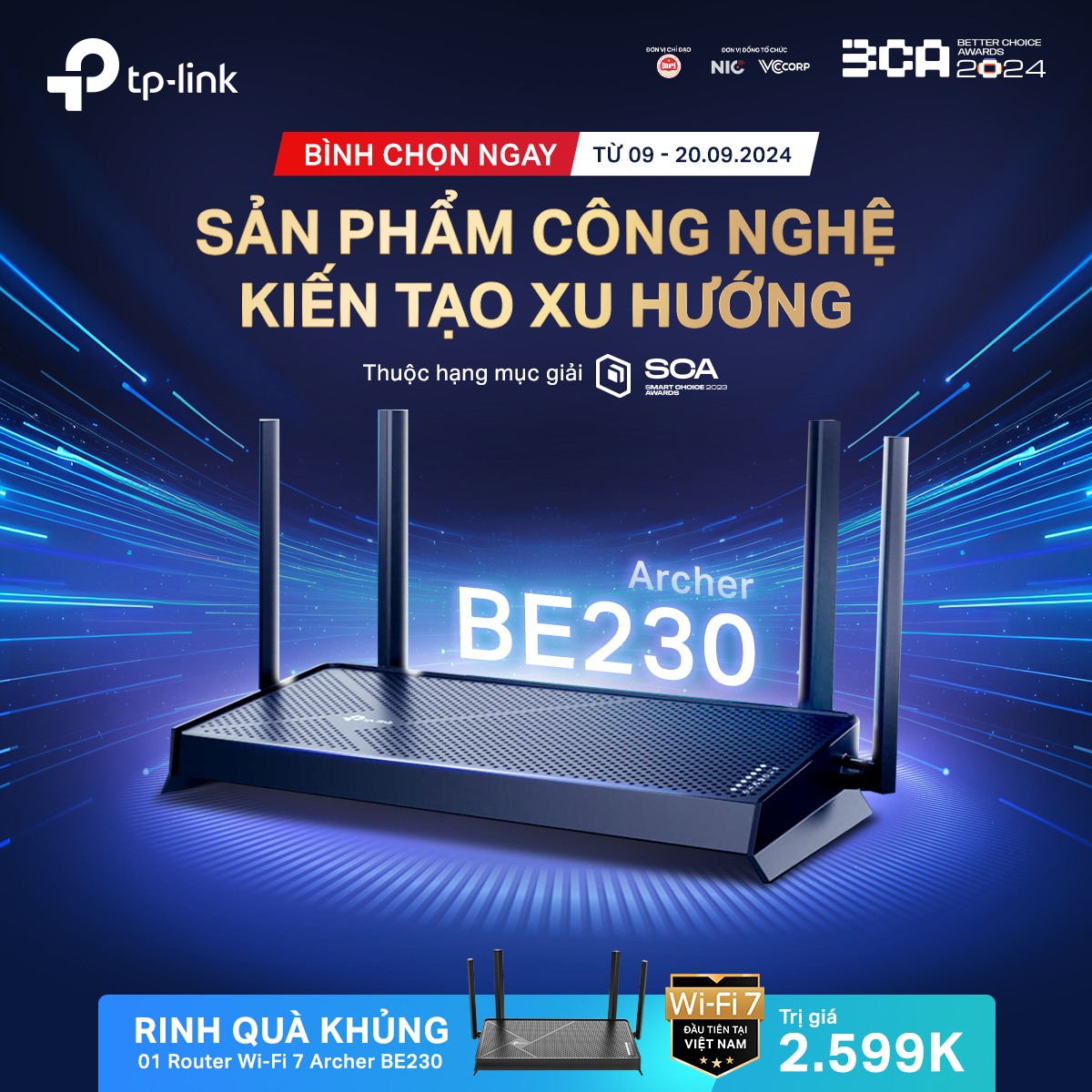 TP-Link tặng người dùng router WiFi 7 đầu tiên Việt Nam khi bình chọn tại Better Choice Awards 2024- Ảnh 2.